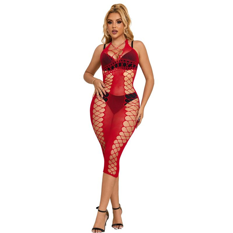 Subblime - 952327 Robe Longue Réseille Rouge Taille Unique